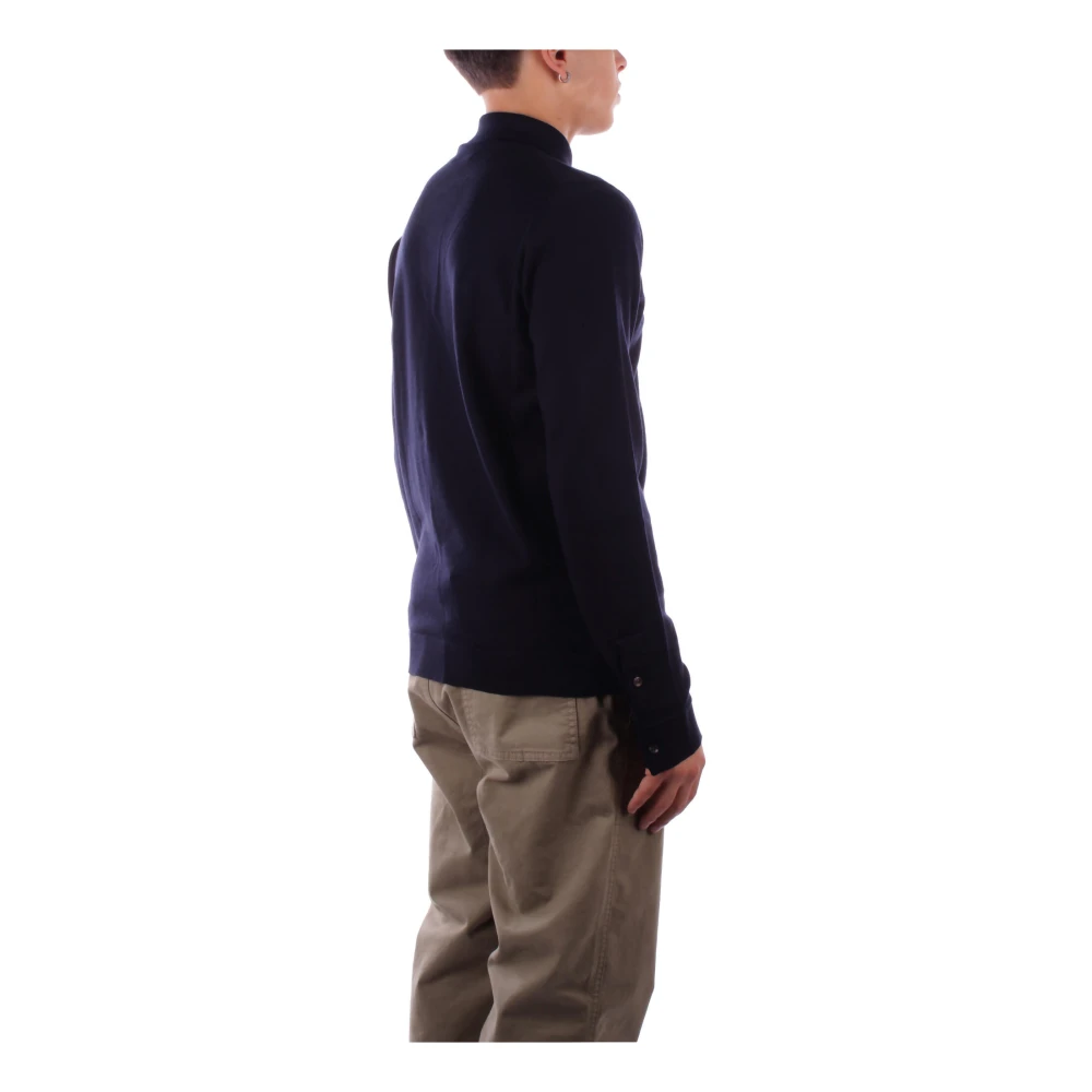Alpha Studio Blauwe T-shirts en Polos met Logo Blue Heren