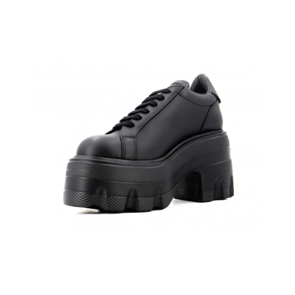 Casadei Maxxxi Leren Sneakers Black Dames