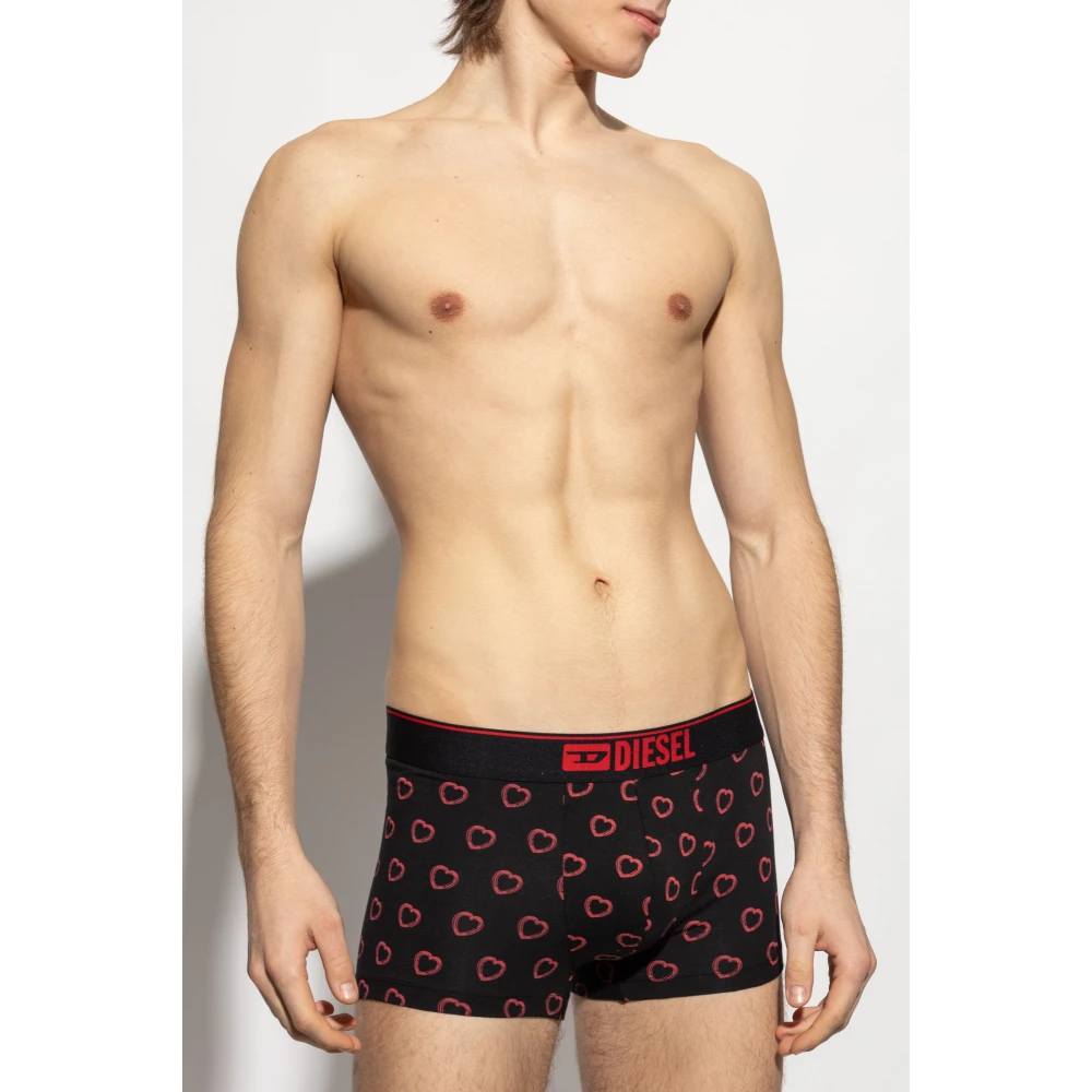 Diesel Gedrukte boxers Damien Boxers Black Heren