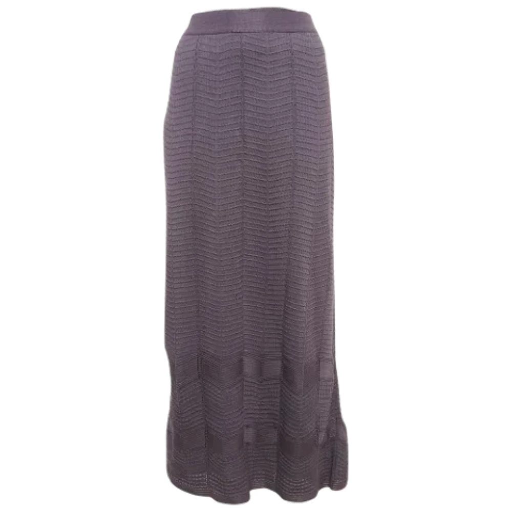 Missoni Pre-owned Knit bottoms Purple Dames