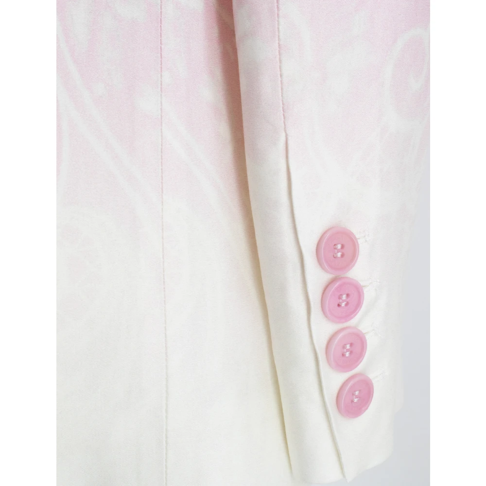 Ermanno Scervino Klassieke Logo Stofjas met Knopen Pink Dames