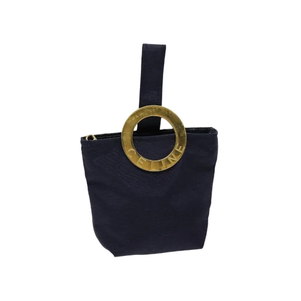 Celine Vintage Pre-owned Nylon celine-bags Blue Dames
