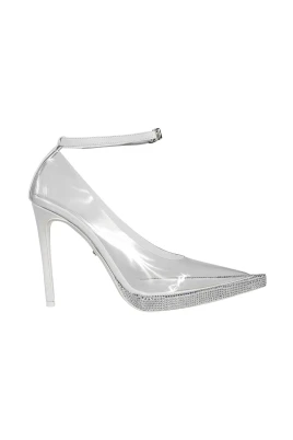 Rhinestone Pointy-toe Pumps