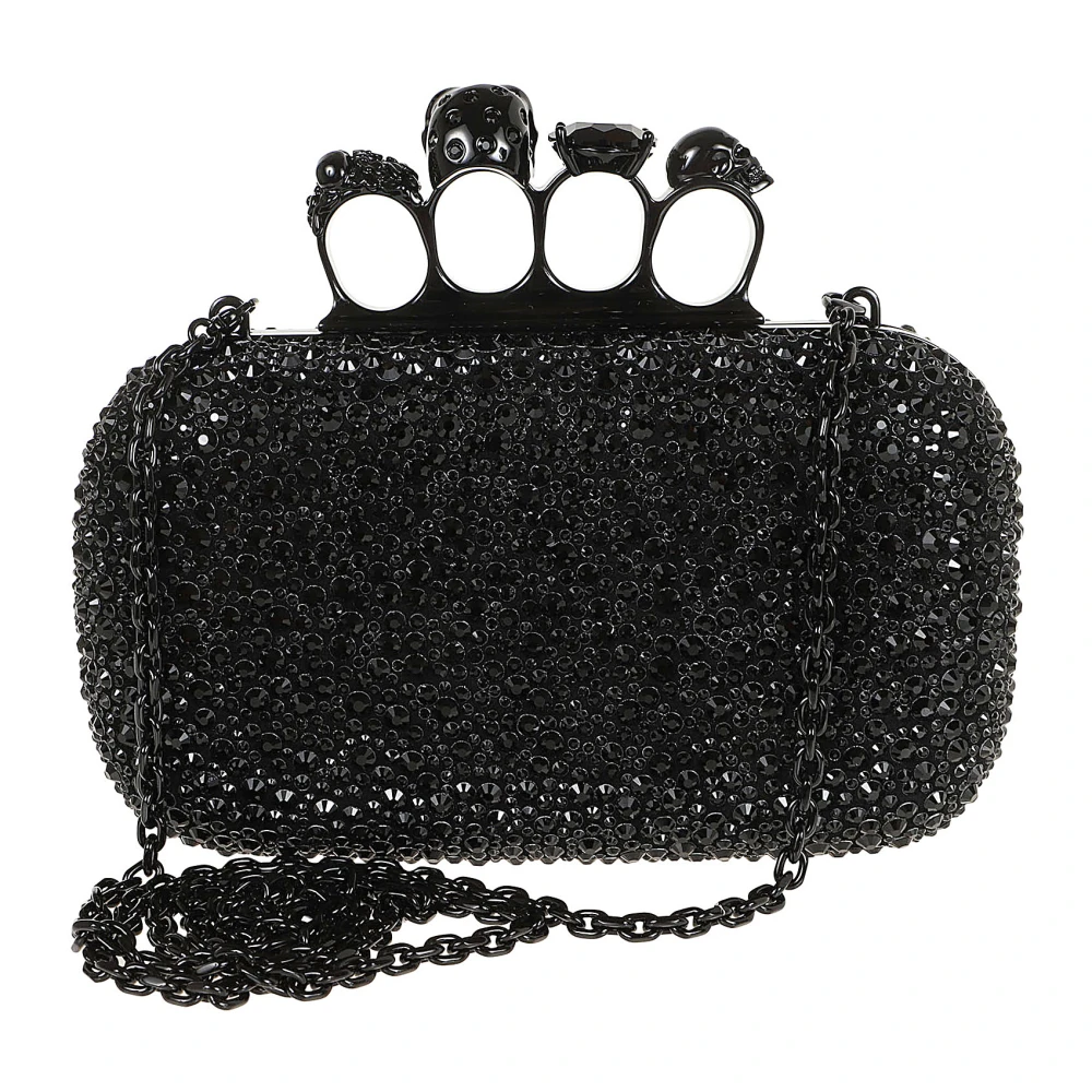 alexander mcqueen Zwarte Clutches voor Vrouwen Aw24 Black Dames