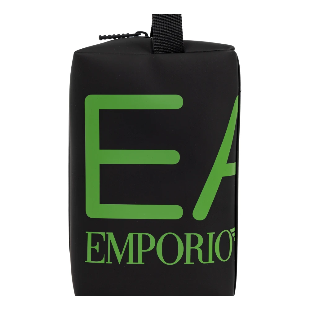 Emporio Armani EA7 Cosmeticatas met bedrukt logo Black Unisex