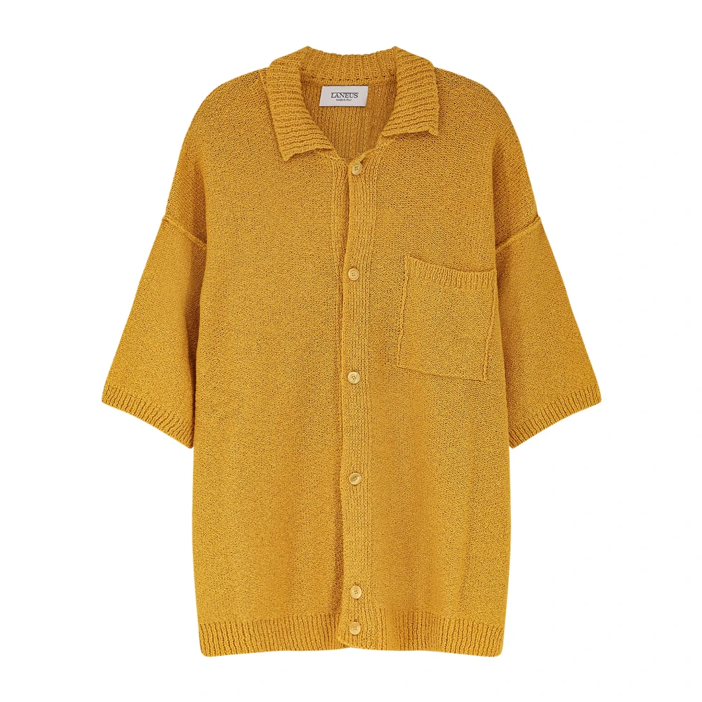 Laneus Men's Yellow Shirts - Cardigans - Xl - Knitwear