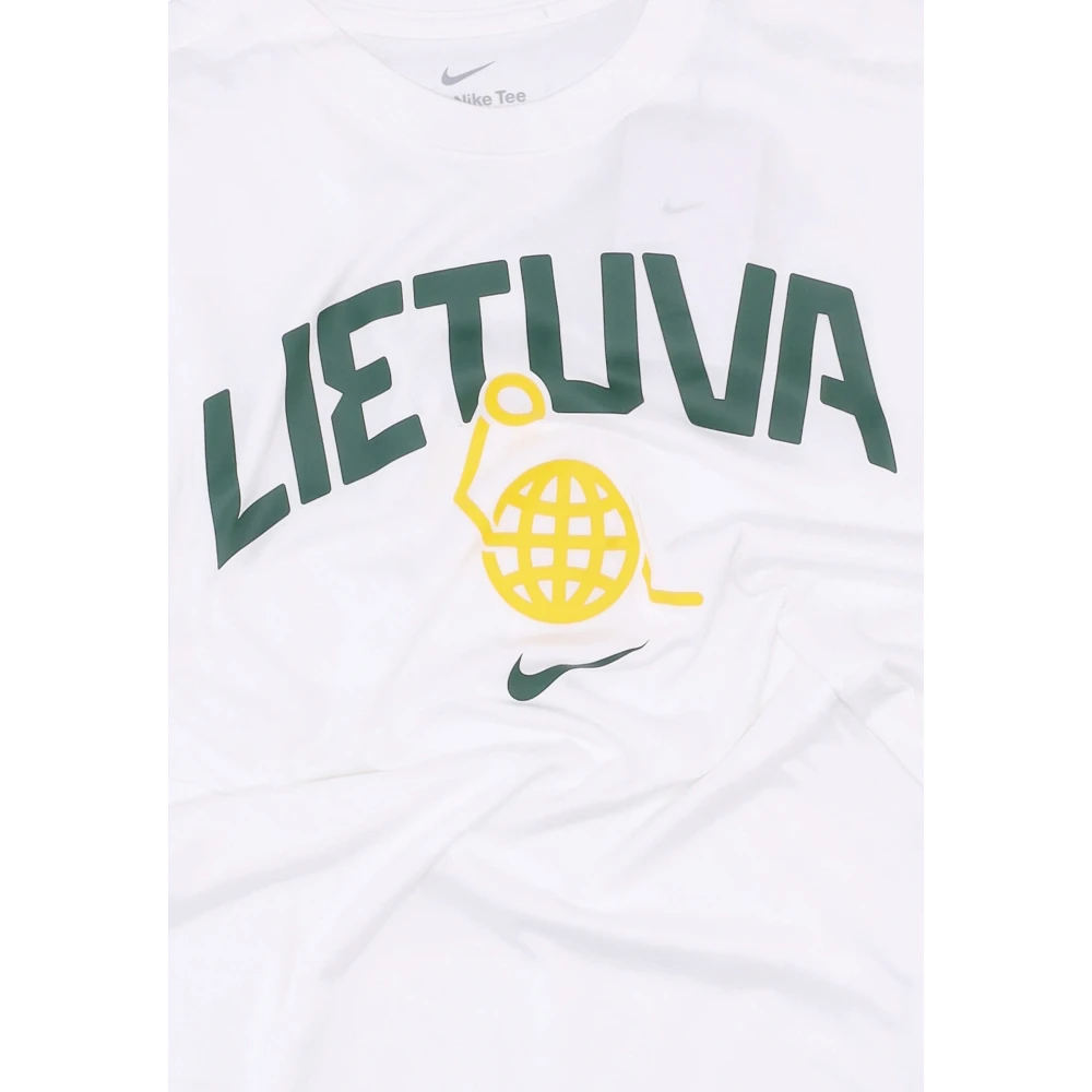 Nike 2024 Basketbalshirt Litouwen Team White Heren