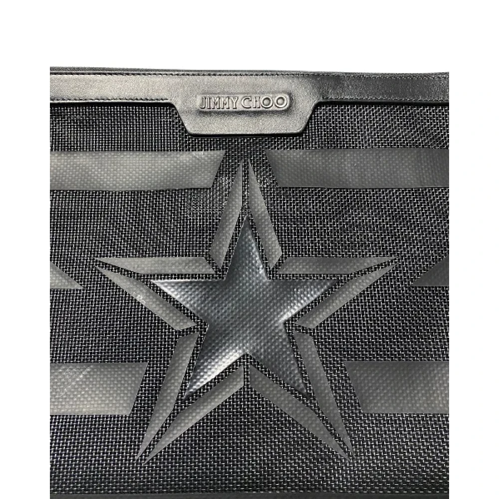 Jimmy Choo Pre-owned Leather clutches Black Dames