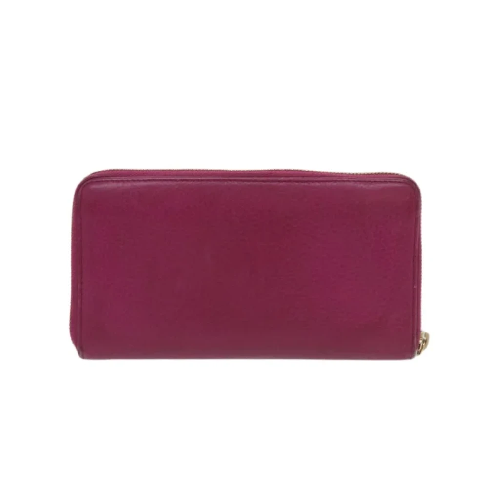 Gucci Vintage Pre-owned Leather wallets Pink Dames
