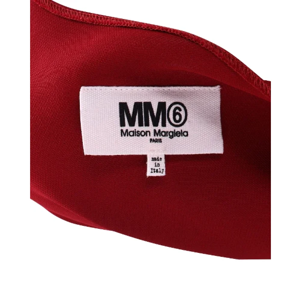 Maison Margiela Pre-owned Acetate dresses Red Dames