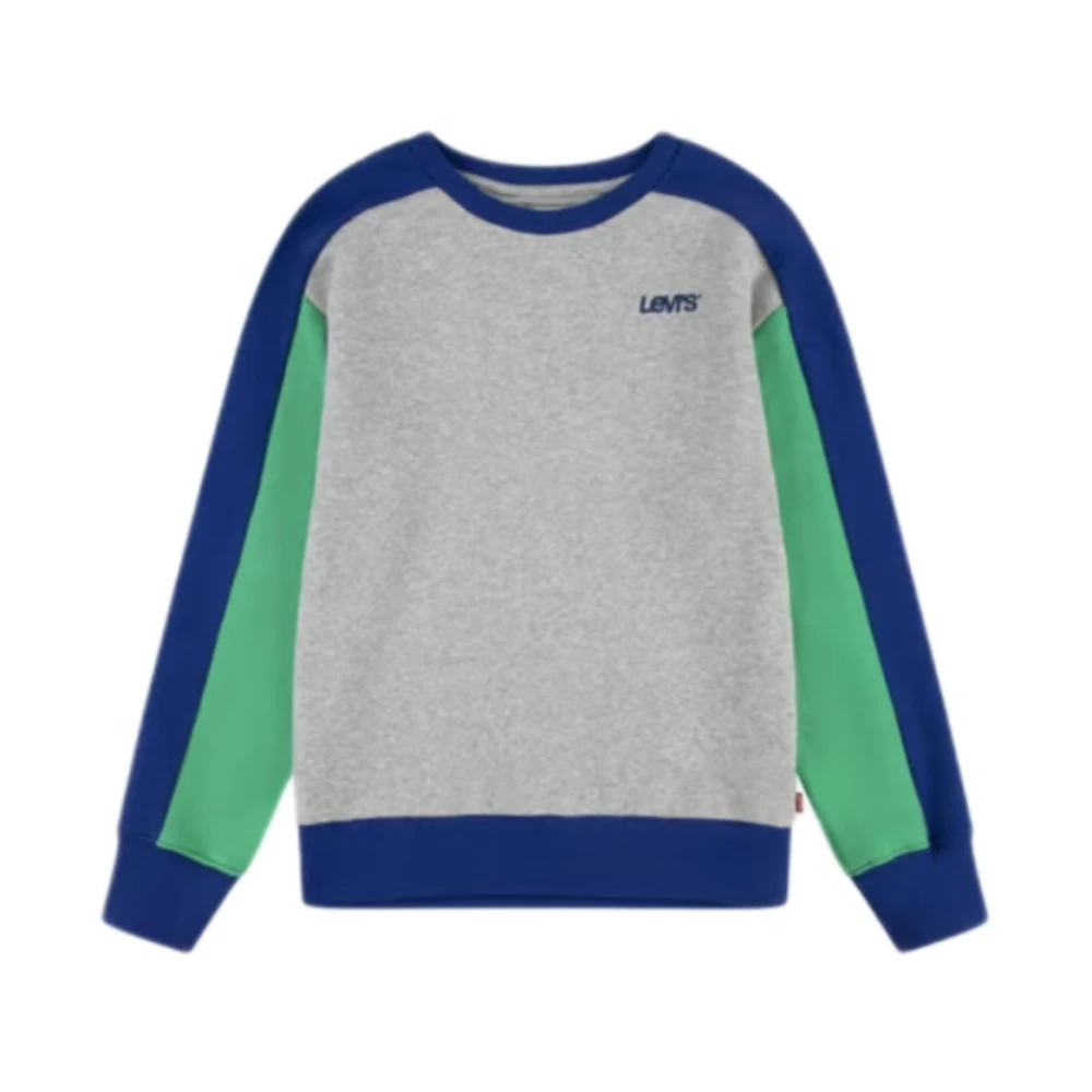 Levi's Kids Sweatshirts, Male, 10 Y, Colorblock Crew Sweatshirt Multicolor