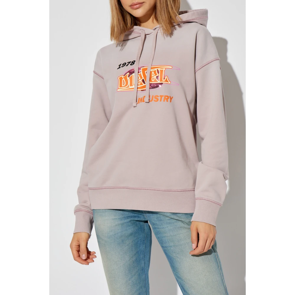 Diesel Sweatshirt F-Buxt-Hood-P2 Purple Dames