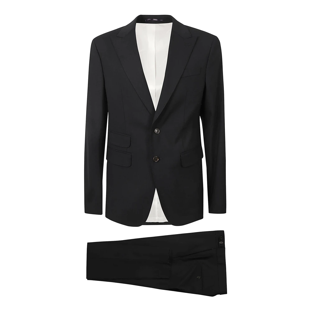 Dsquared2 Men's Black Suits, Male,, Clothing Overall Blue Ss24 Medium
