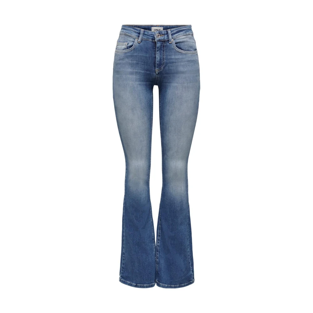 Only Women's Blue Onlnew Flares Life High Waisted Flare Jeans