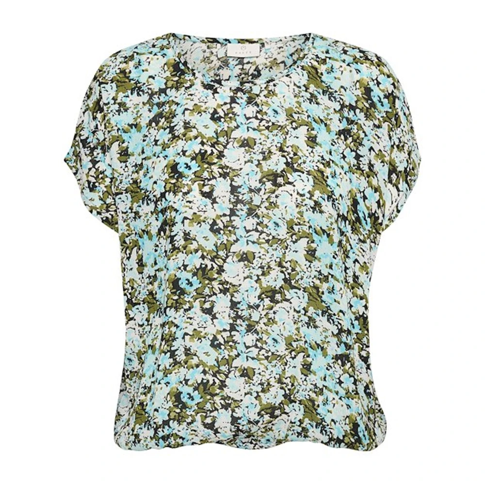 Kaffe Donna Verde Blusa Stampata Amber - Immagine 2