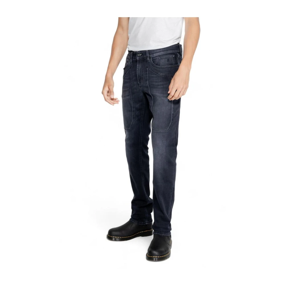 Jeckerson Blauwe Stretch Katoenmix Jeans Blue Heren