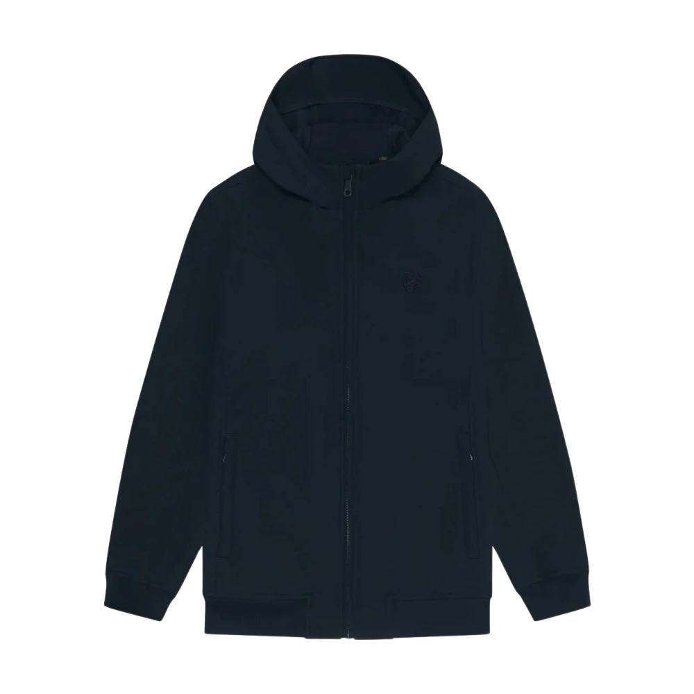 Lyle & Scott Tonal Fleece Back Jas Blue Heren