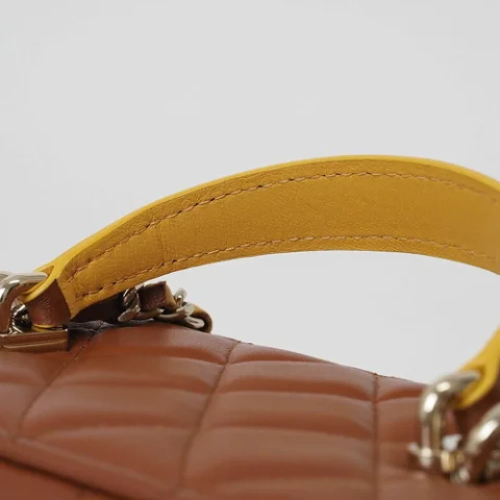 Chanel Vintage Pre-owned Leather chanel-bags Brown Dames