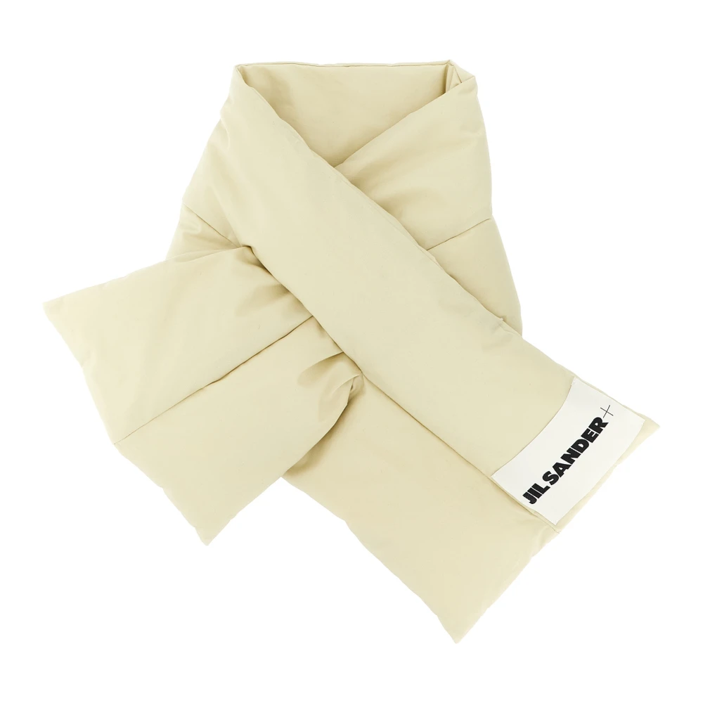 Jil Sander Beige Winter Scarves, Unisex, One Size, Down Scarf 01