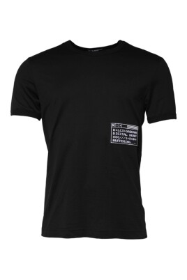 black-logo-patch-cotton-crew-neck-t-shirt