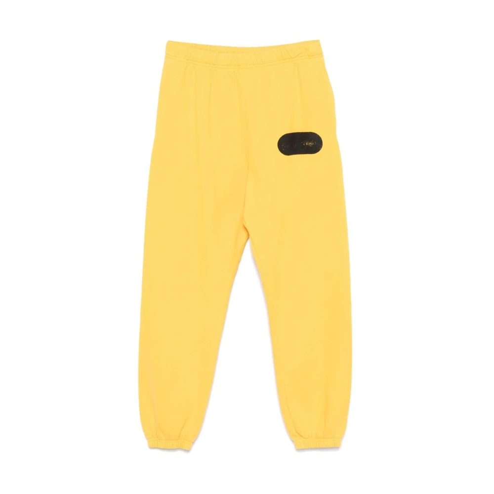 Gallery Dept. Mosterdgele Grafische Print Sweatpants Yellow Heren