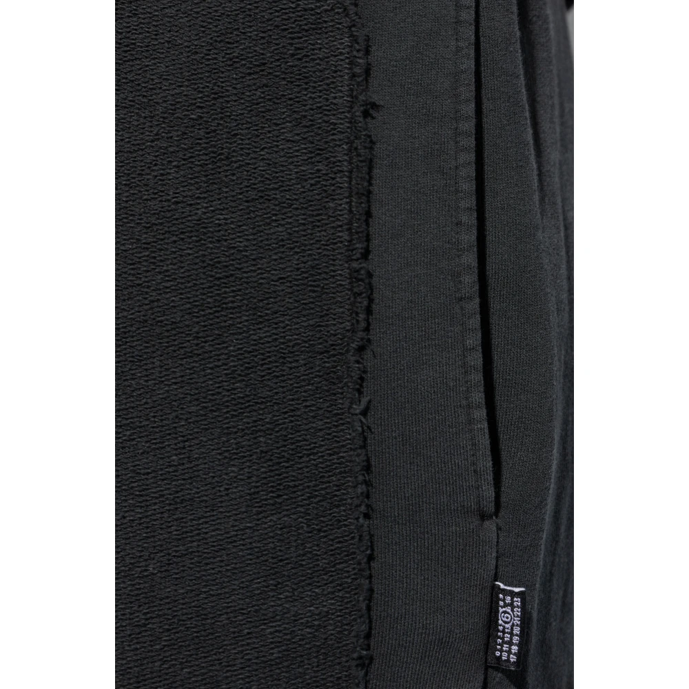 MM6 Maison Margiela wide-leg sweatpants Black Heren