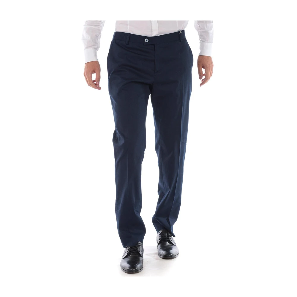 Daniele Alessandrini Men's Blue Suit Trousers, Xl, Suit Trousers
