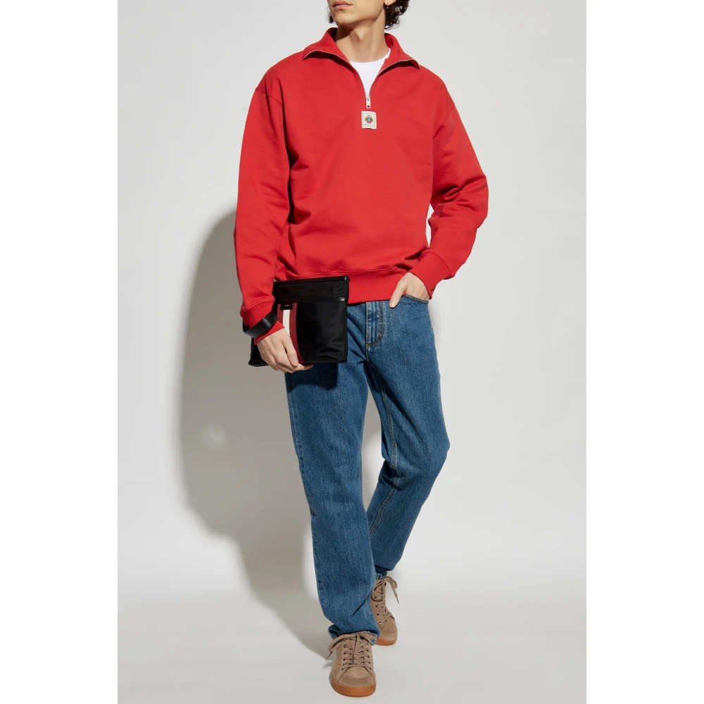 Bally Sweatshirt met opstaande kraag Red Heren
