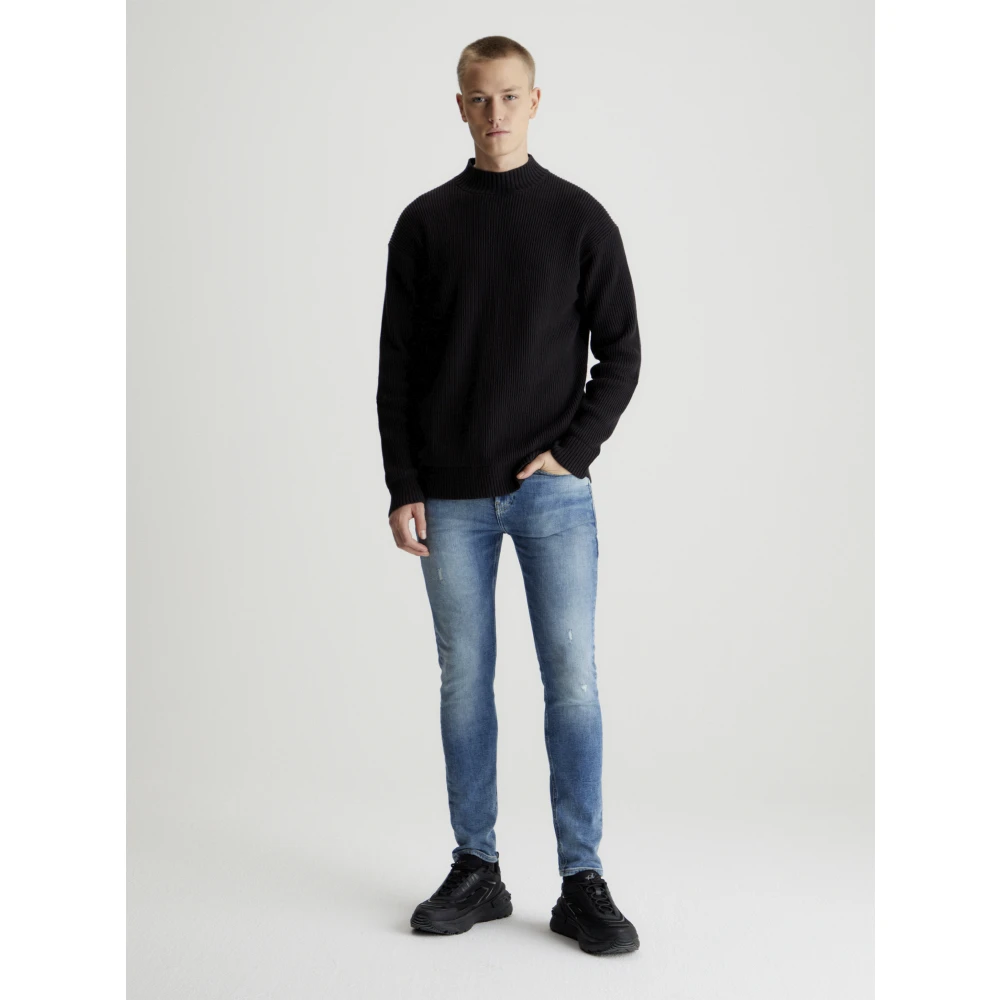 Calvin Klein Blauwe Skinny Broek Blue Heren