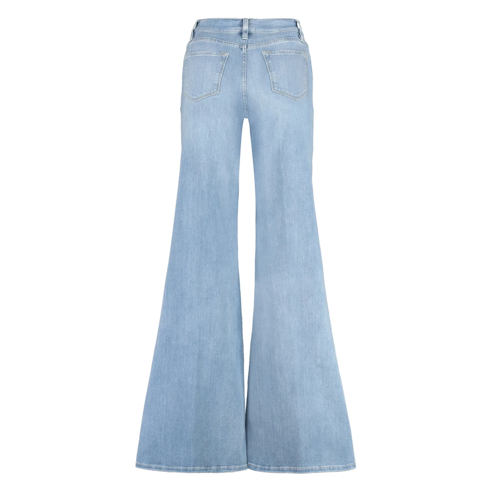 Frame Wijde jeans met contraststiksels Blue Dames