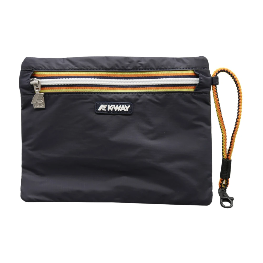 K-Way Unisex Blu - Elegante Portafoglio Clutch E Porta Carte Nimes - Accessories - One Size - Immagine 3