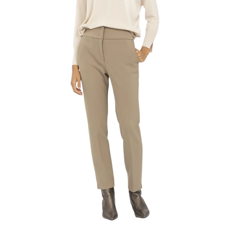 PESERICO Technische sportbroek met brede taille Beige Dames