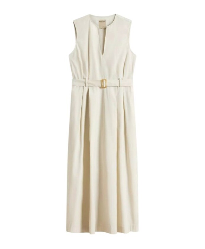 robe-beige-coupe-classique