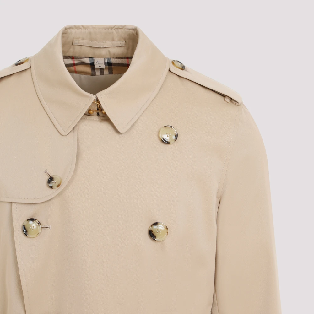 Burberry Katoenen Trenchcoat Beige Heren