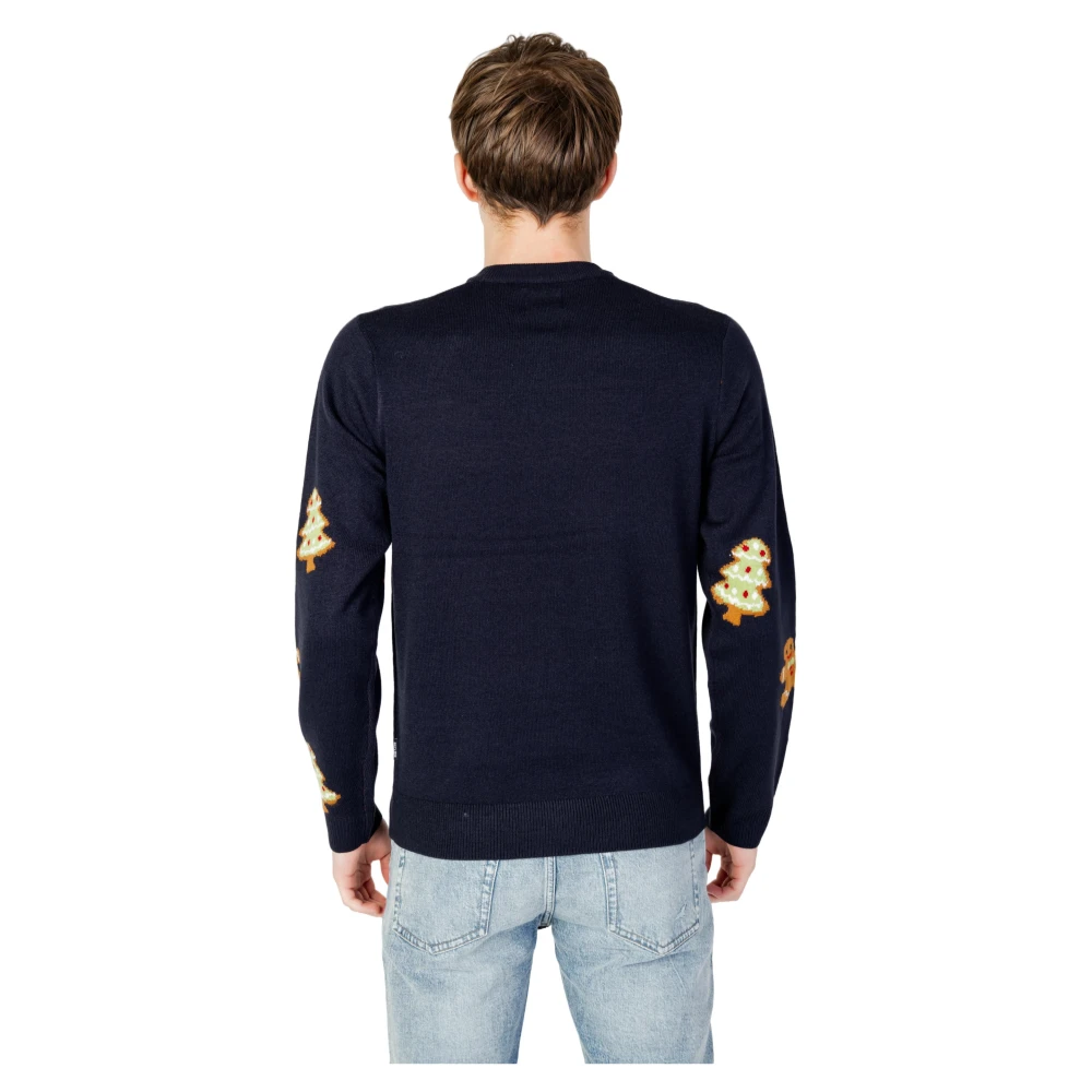 Only & Sons Kersttrui Let's Get Baked Blauw Blue Heren