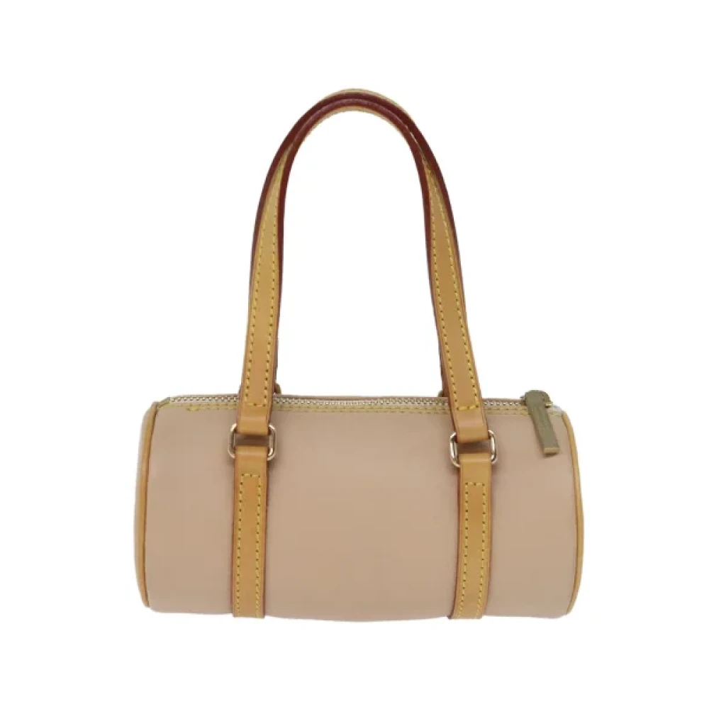 Burberry Vintage Pre-owned Leather handbags Beige Dames