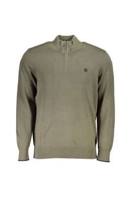pull-en-coton-vert-a-demi-zip