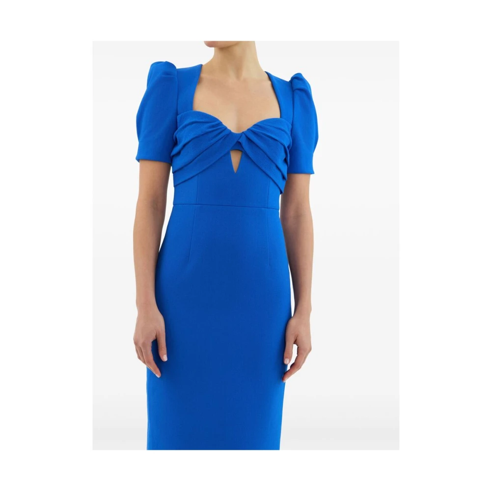 Rebecca Vallance Koningsblauwe Pofmouw Jurk Blue Dames