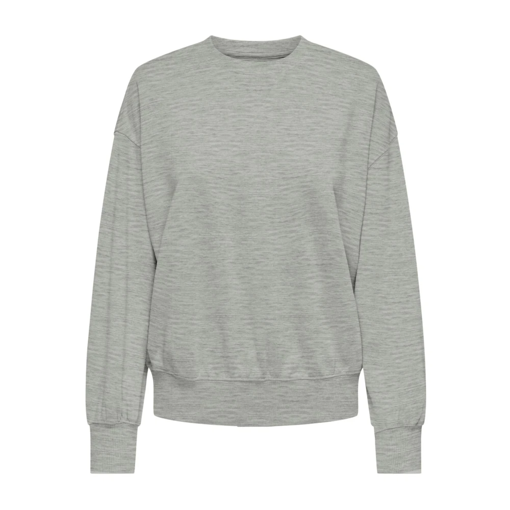 Only Bella Long Sleeves O-Neck Sweater Gray Dames