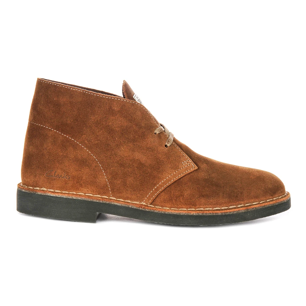 Clarks Men's Brown Lace-Up Boots,, Evo Cola Desert Boot Size 10 Uk