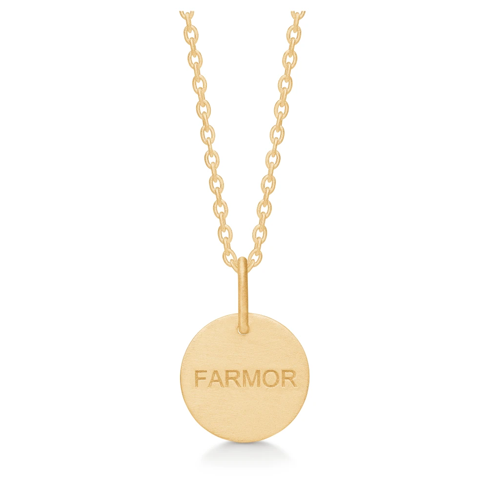 Frk. Lisberg, Accessoarer, Dam, S, Mormor Halsband med Hänge i Guldpläterat Silver