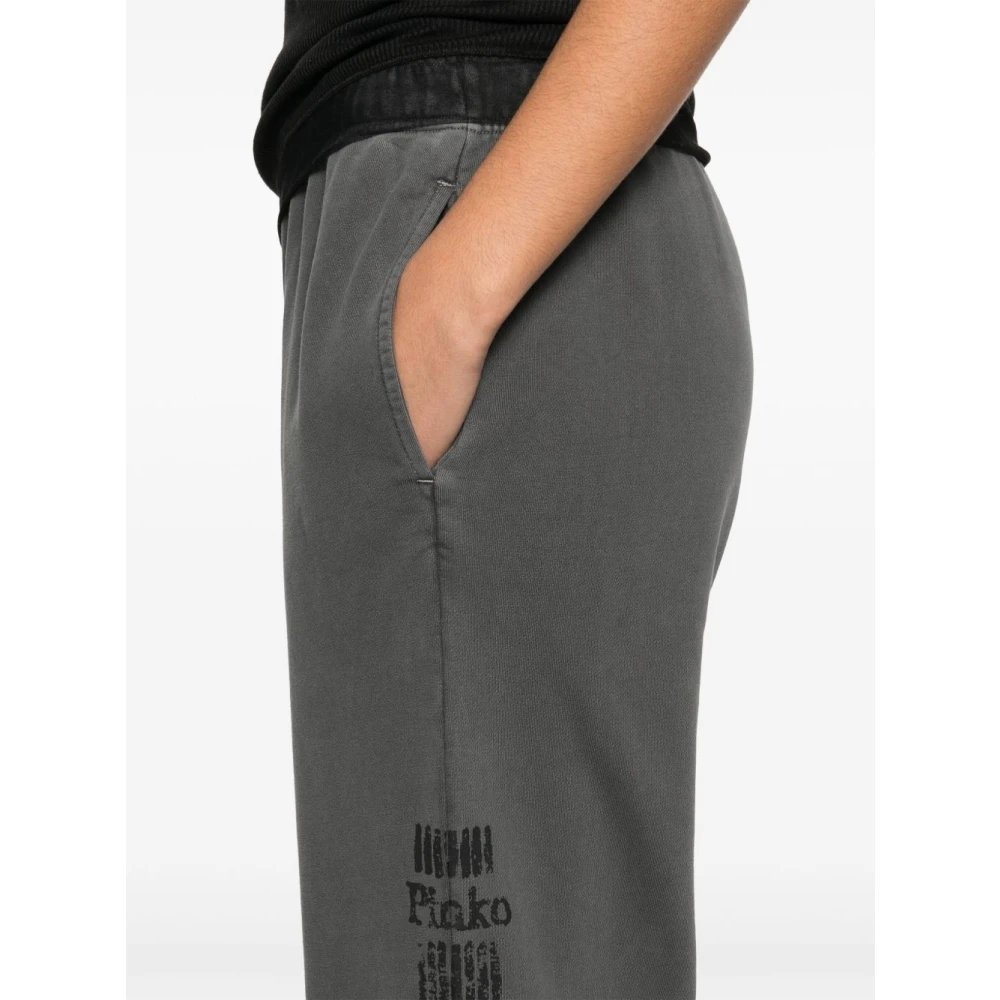 pinko Grijze Katoenen Broek Gray Dames