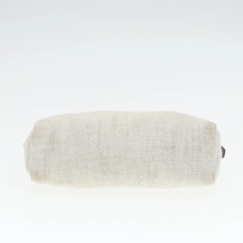Prada Vintage Pre-owned Canvas pouches Gray Dames