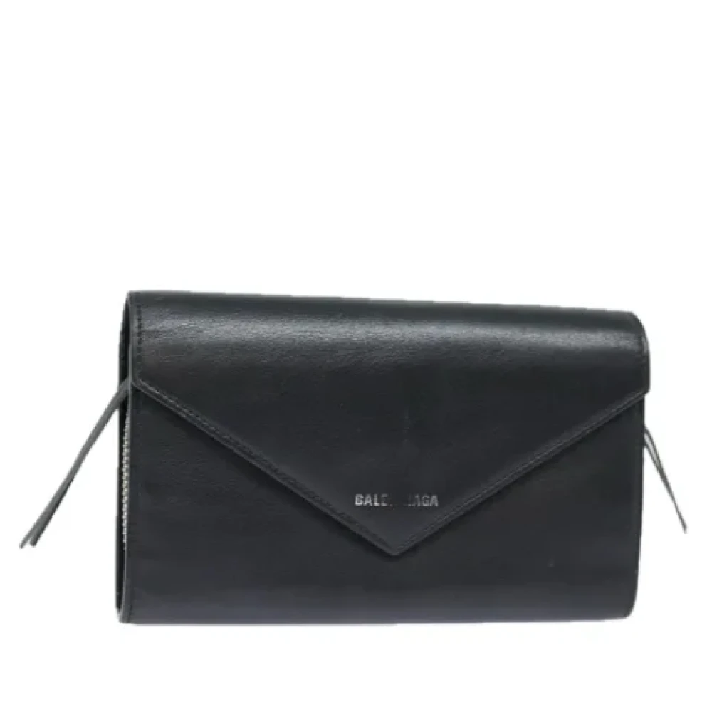 Balenciaga Vintage Pre-owned Leather wallets Black Dames