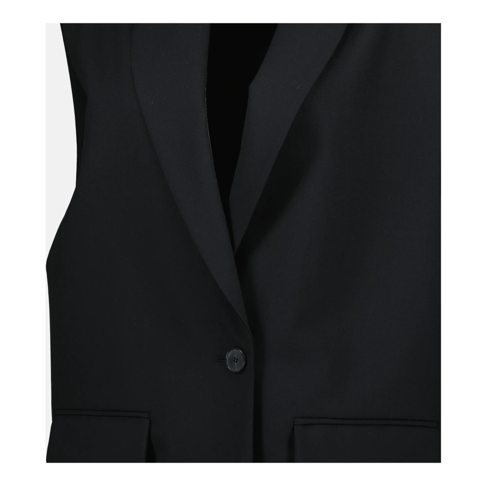 IRO Mouwloze Zwarte Blazer Cynesa Black Dames