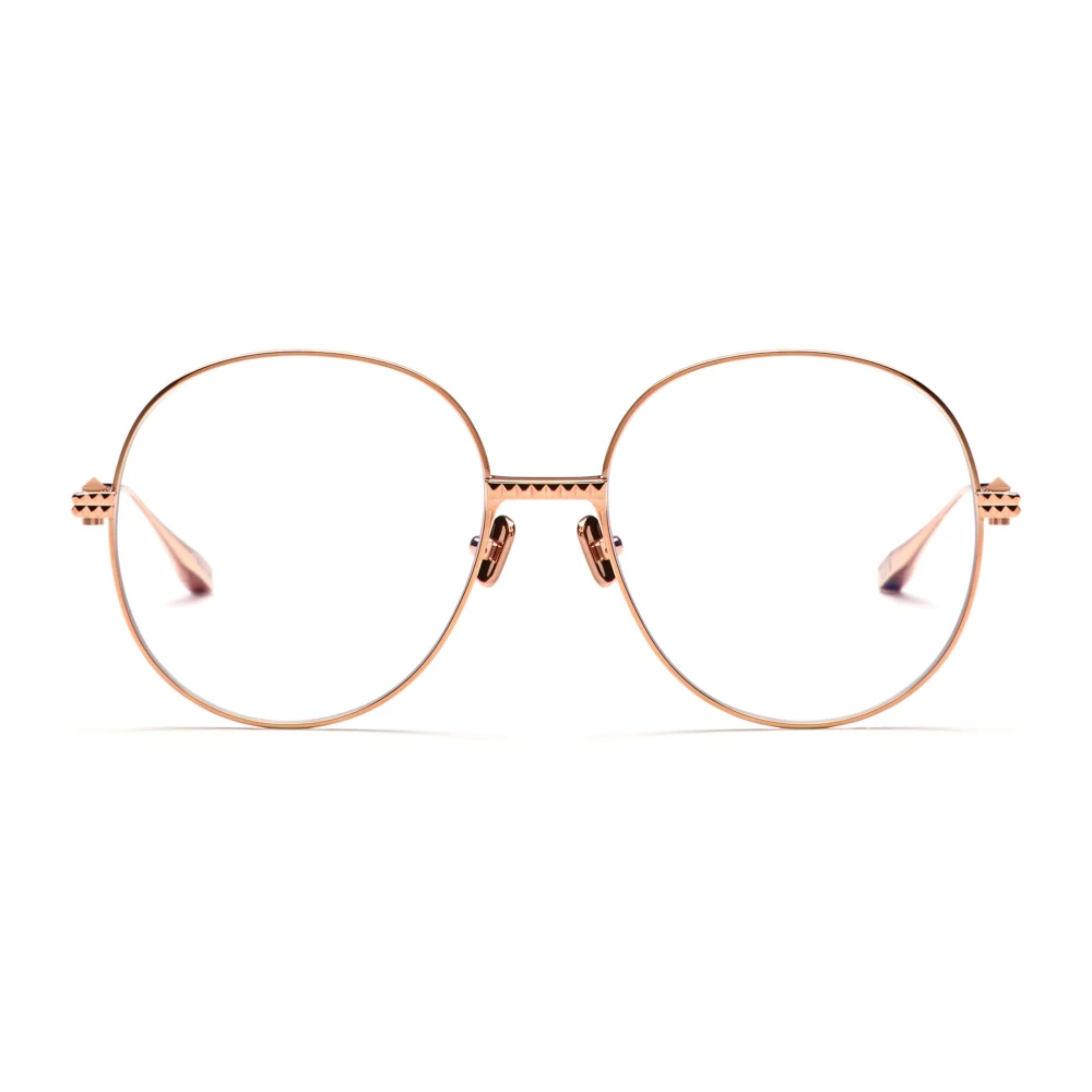 Valentino Gouden Ovale Bril met Studs Yellow Dames