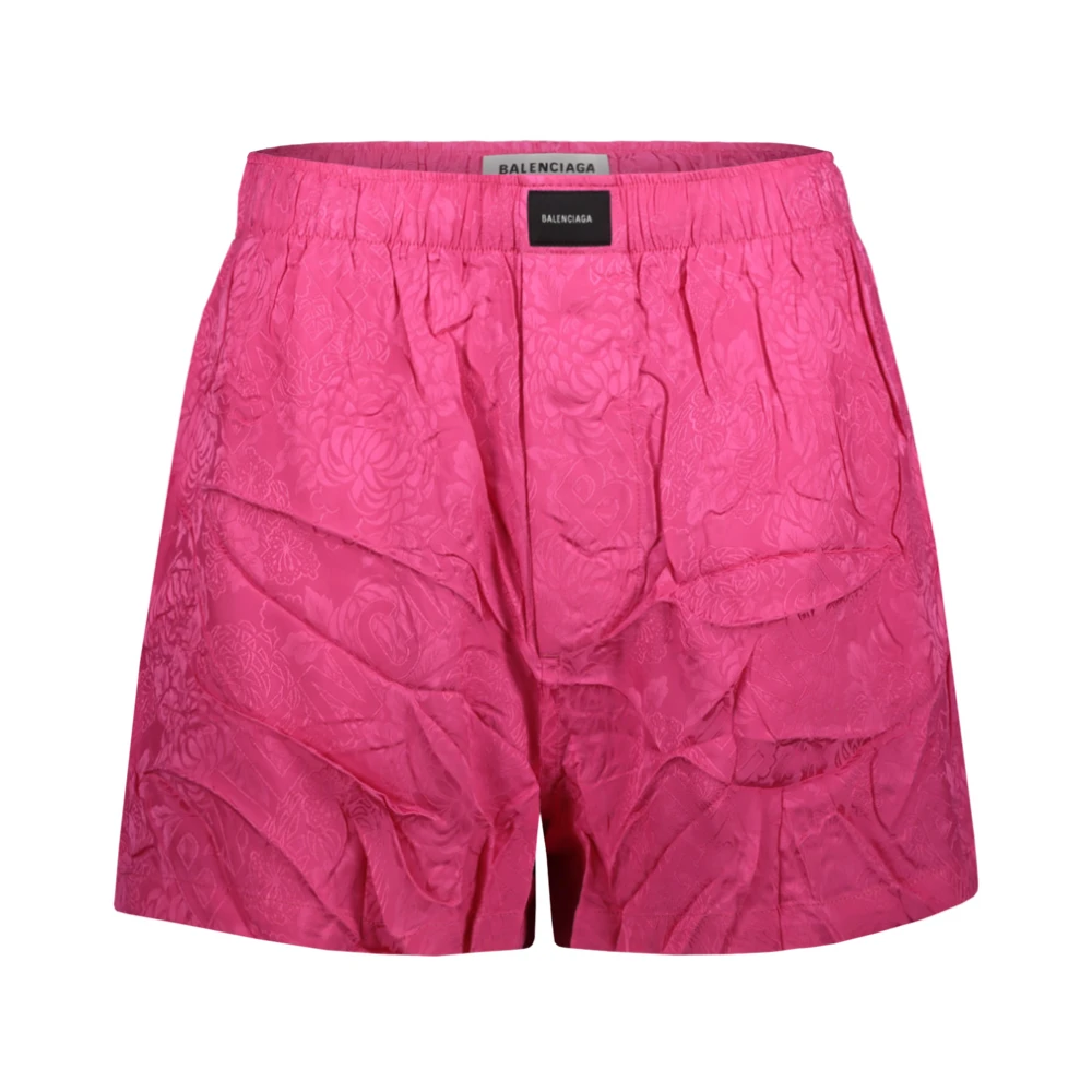 Balenciaga Roze Jacquard Pyjama Shorts Pink Dames