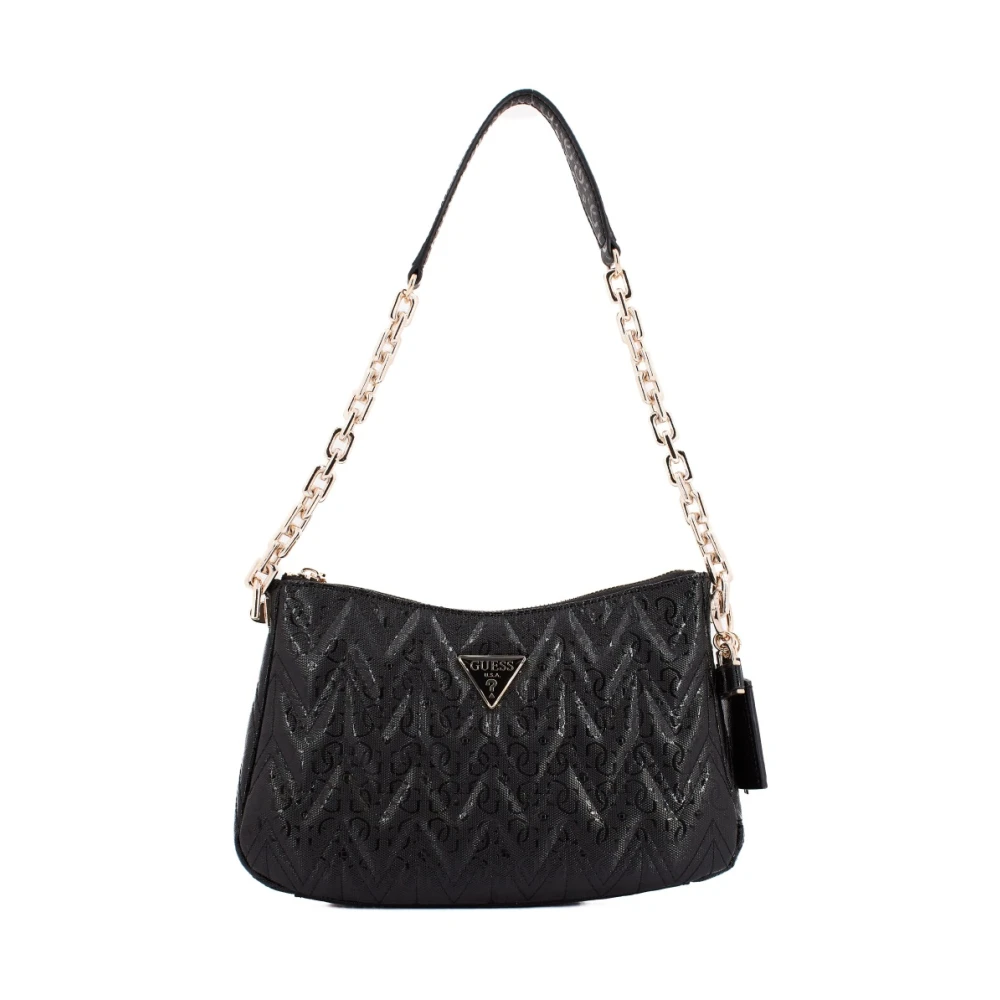Guess Adelard Top Zip Schoudertas Black Dames