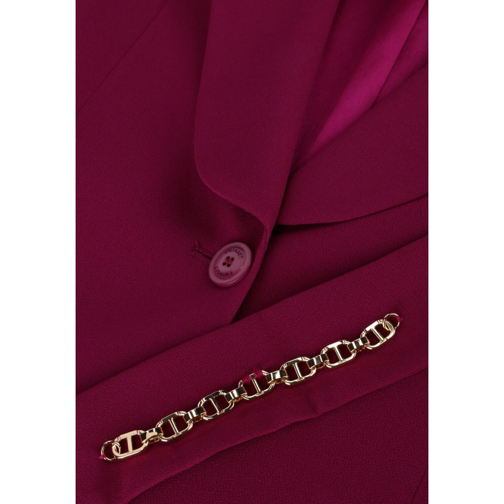 Twinset Paarse Blazer voor Vrouwen Purple Dames
