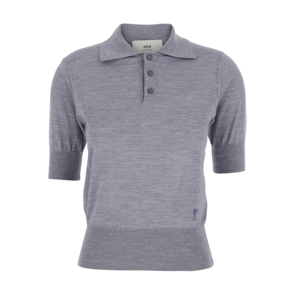 Ami Paris Grå De Coeur Polo